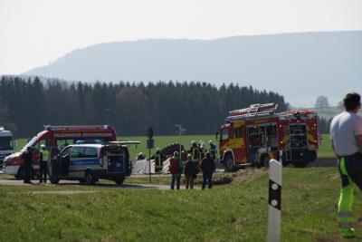 Denkingen: Toedlicher Unfall - Zusammstoss zwischen Pkw und Traktor
